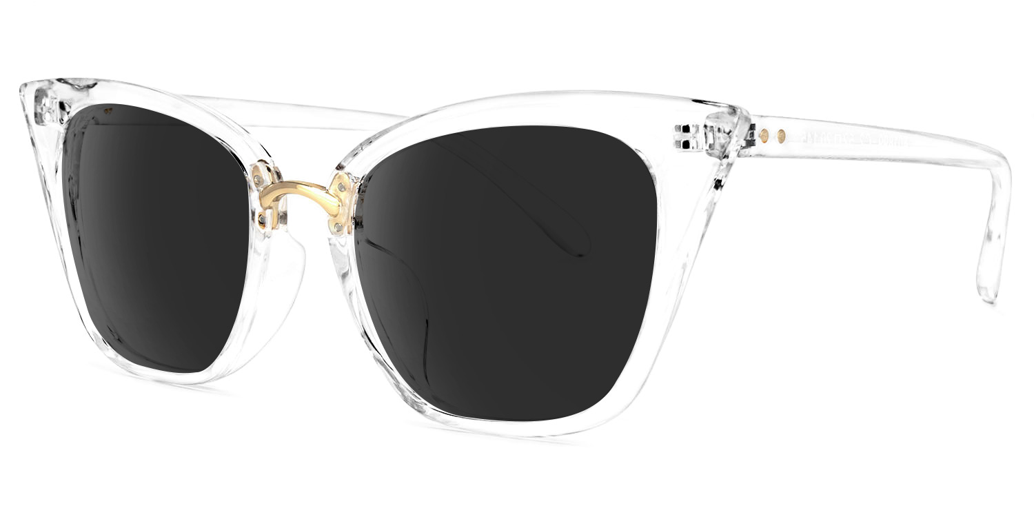 ZEELOOL Chandrikar Cat Eye Crystal Sunglasses