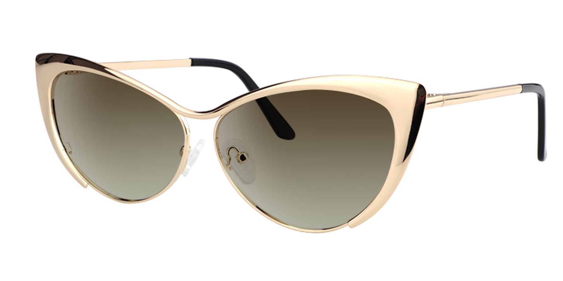 Ellen Cateye Gold Sunglasses | ZEELOOL UK1