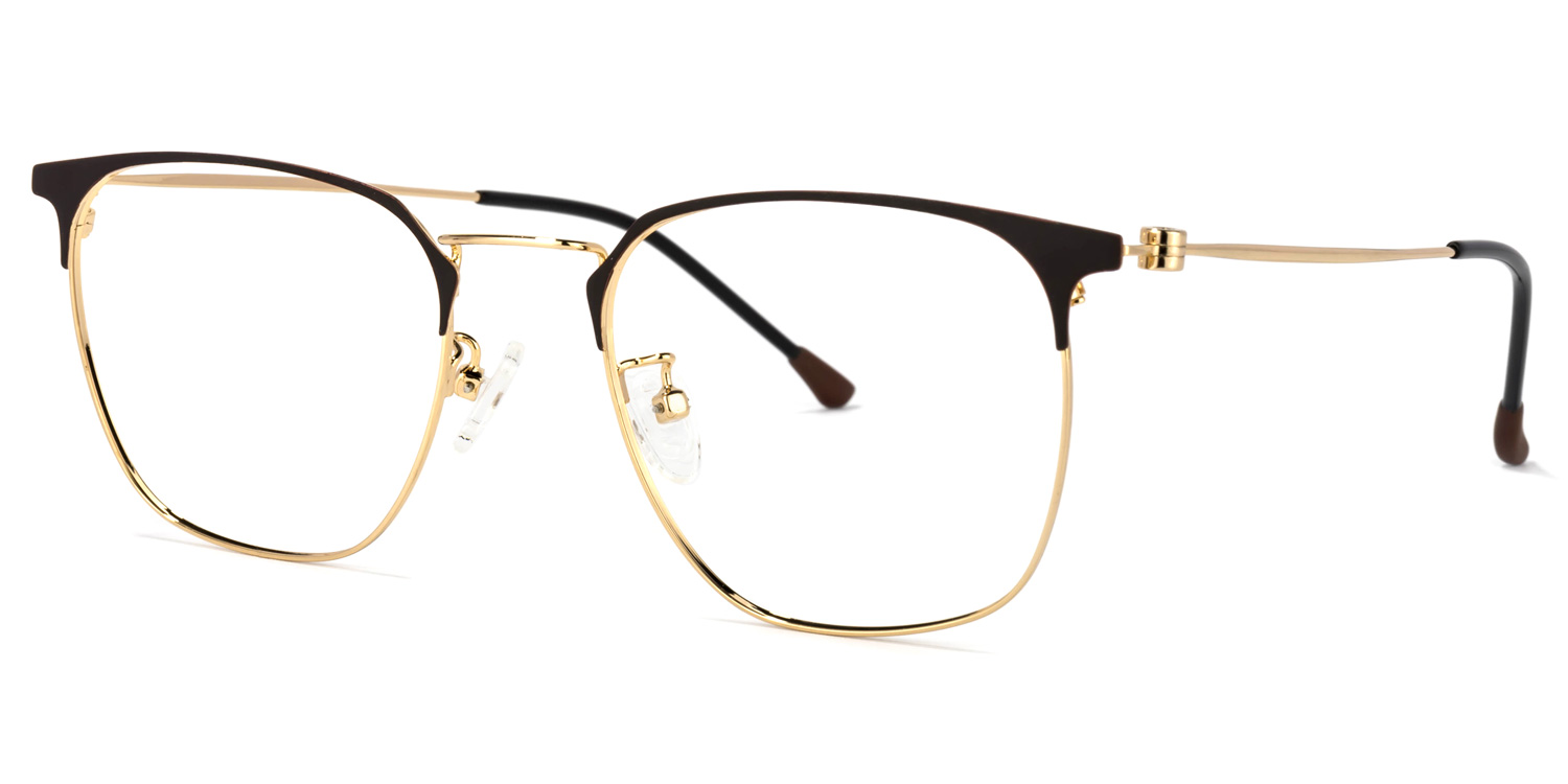 Yulisa Browline Gold Glasses | ZEELOOL UK1
