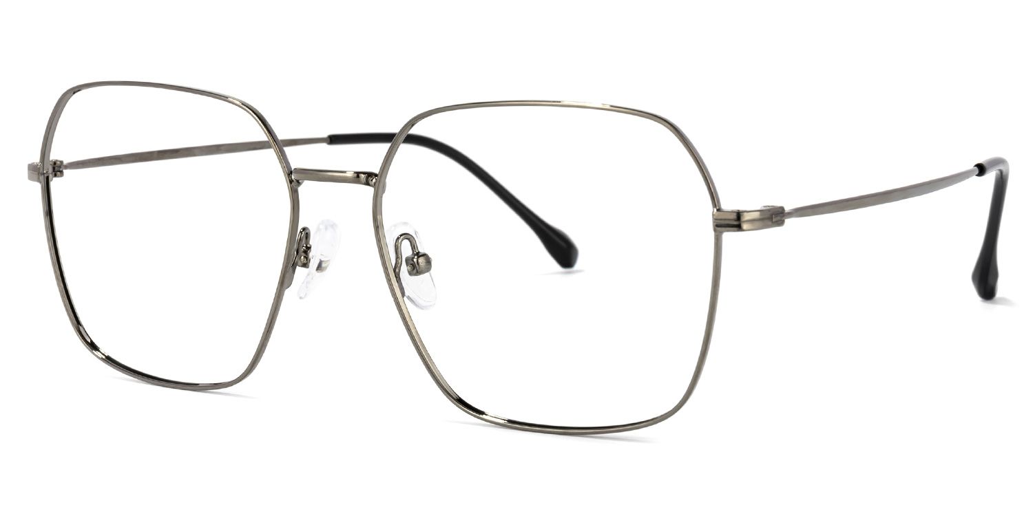 Zander Square Gray Glasses | ZEELOOL UK1