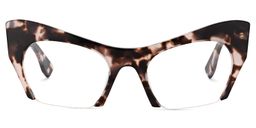 Kyle Cat Eye Light-Tortoise Glasses0