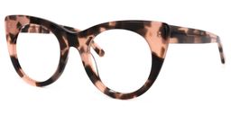 Eutin Pink-Tortoise Cat eye Glasses1