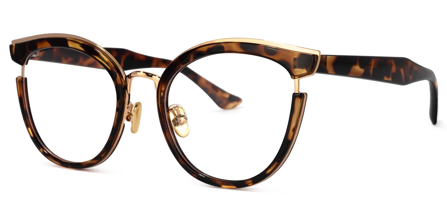 Laraine Cat Eye Tortoise Frame Glasses | ZEELOOL UK1