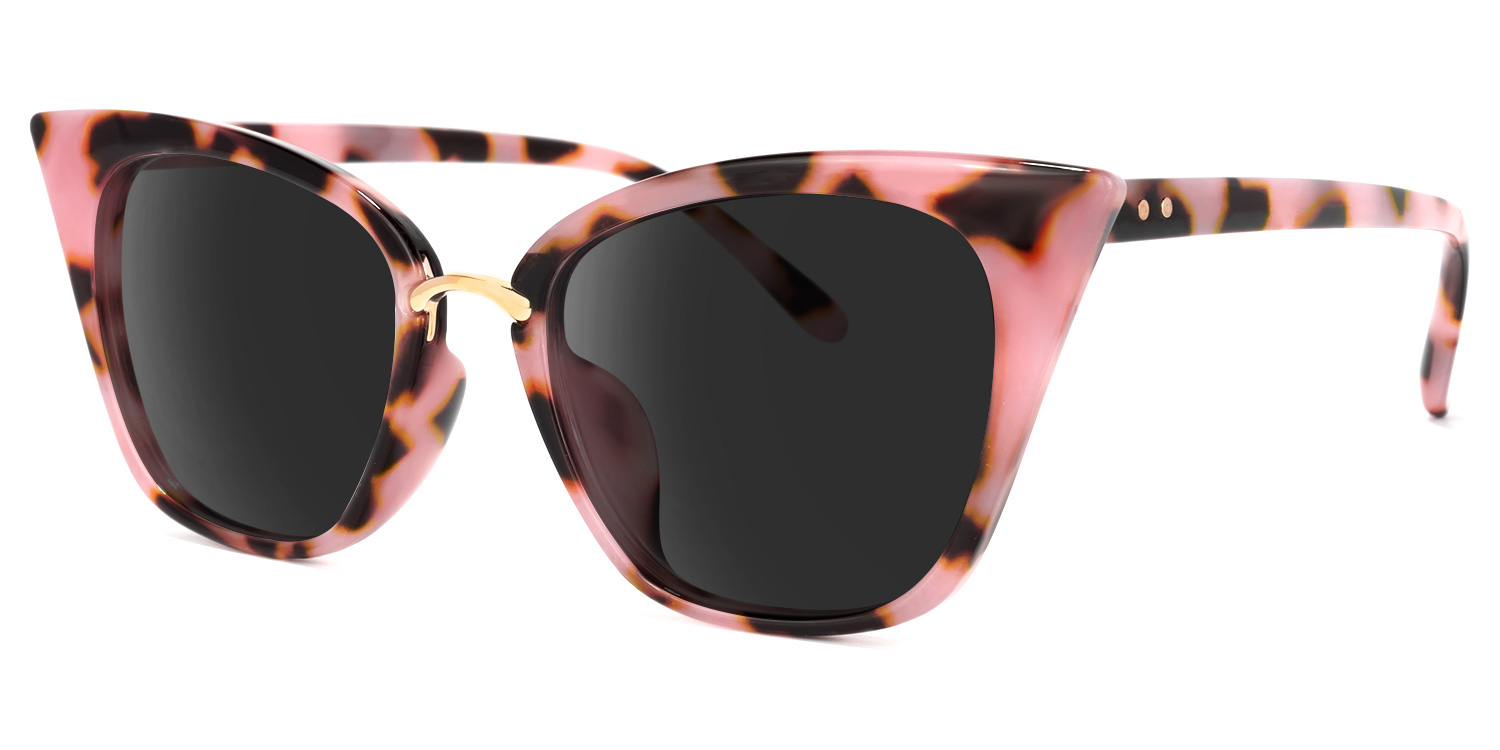 ZEELOOL Chandrikar Cat Eye Pink-Floral Sunglasses