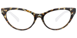 Babur Cateye Gold-Tortoise Reading Glasses0