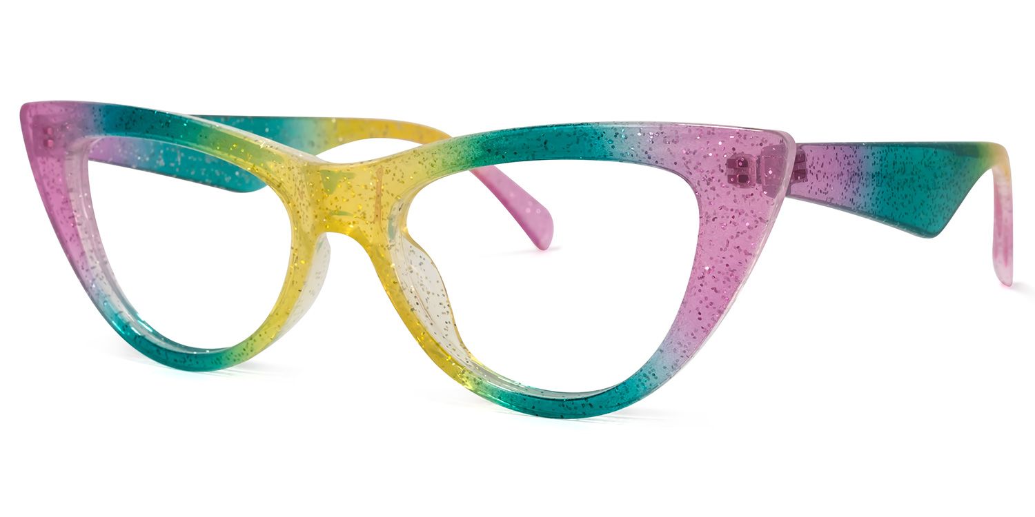 Harding Cateye Rainbow Glasses | ZEELOOL UK1