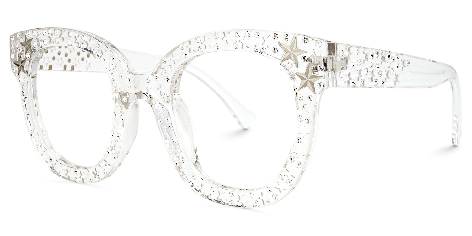 Kahle Cateye Clear Glasses | ZEELOOL UK1