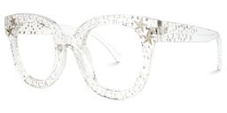 Kahle Clear Cat eye Glasses1