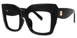Alberta Cat Eye Black Glasses1