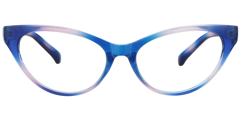 Cateye Blue Reading Glasses | ZEELOOL UK0