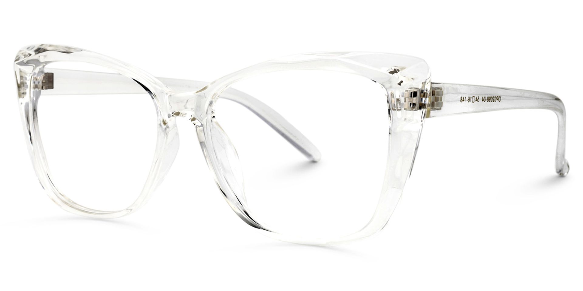 Farris Clear Classy Cat eye Frame Glasses | ZEELOOL UK1