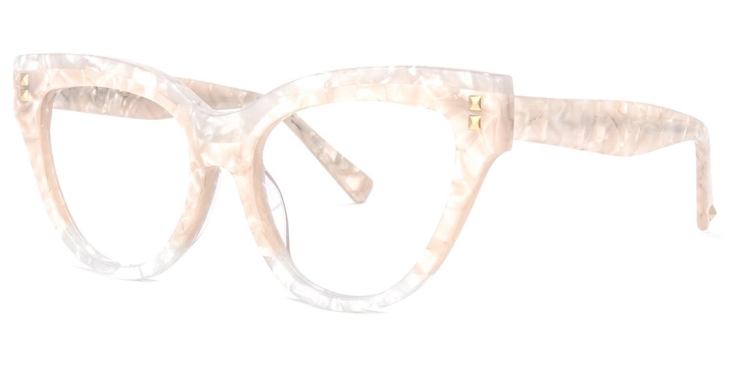 Cascata Cateye Creamy Glasses | ZEELOOL UK1