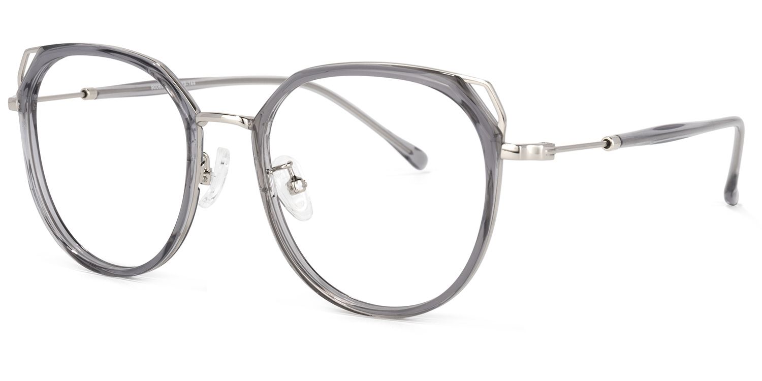 Ofelia Cateye Gray Glasses | ZEELOOL UK1