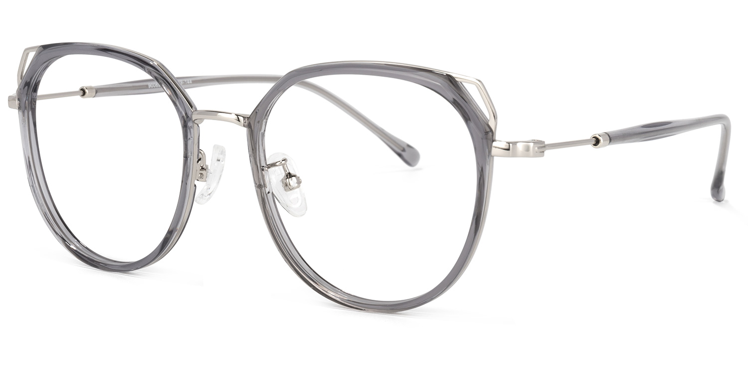 Ofelia Cateye Gray Glasses | ZEELOOL UK1