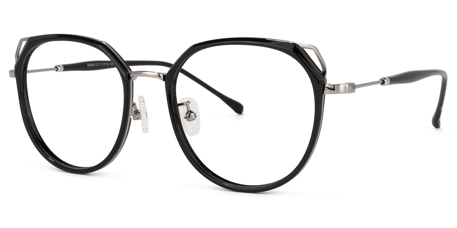 Ofelia Cateye Black Glasses | ZEELOOL UK1