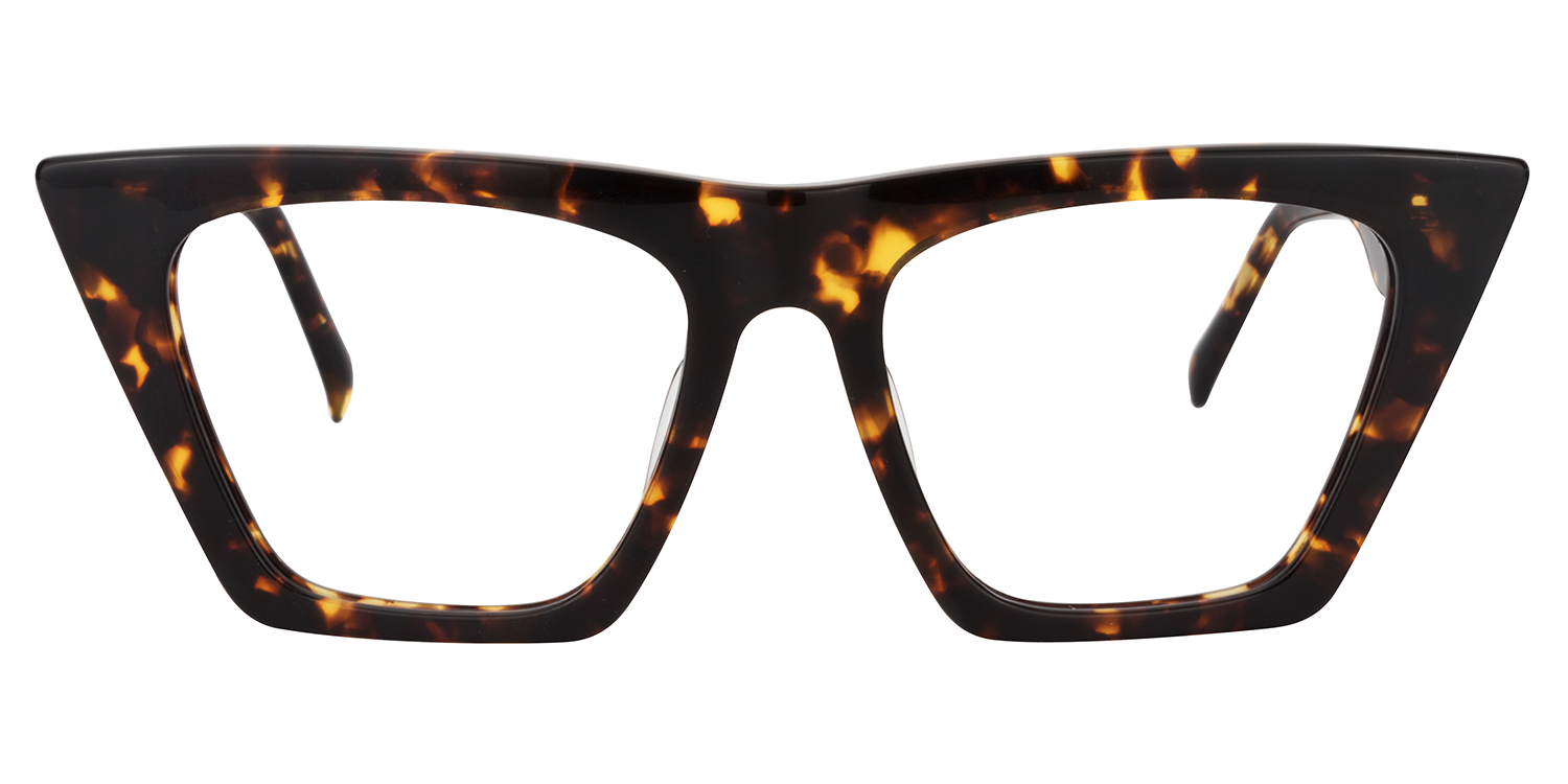 Cecile Frame Glasses with Cat Eye, Tortoise Style0