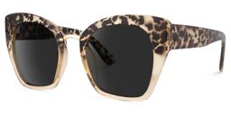 Denis Cat Eye Light Tortoise Sunglasses1