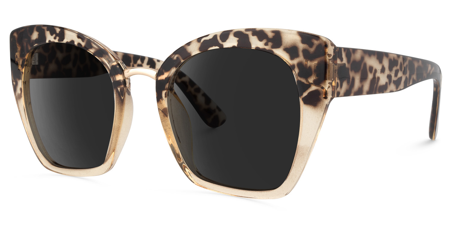 Denis Cat Eye Light Tortoise Sunglasses