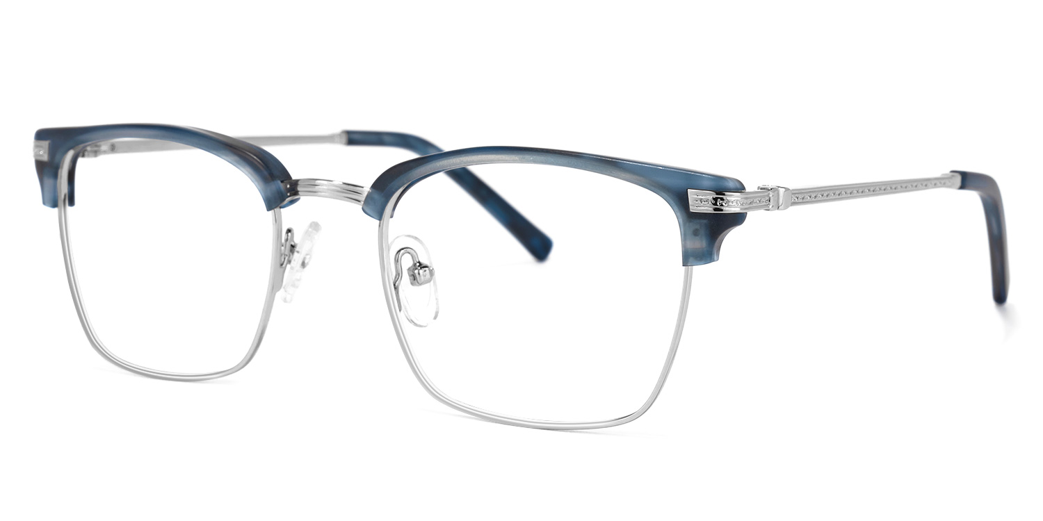 Simmons Browline Gray Glasses | ZEELOOL UK1