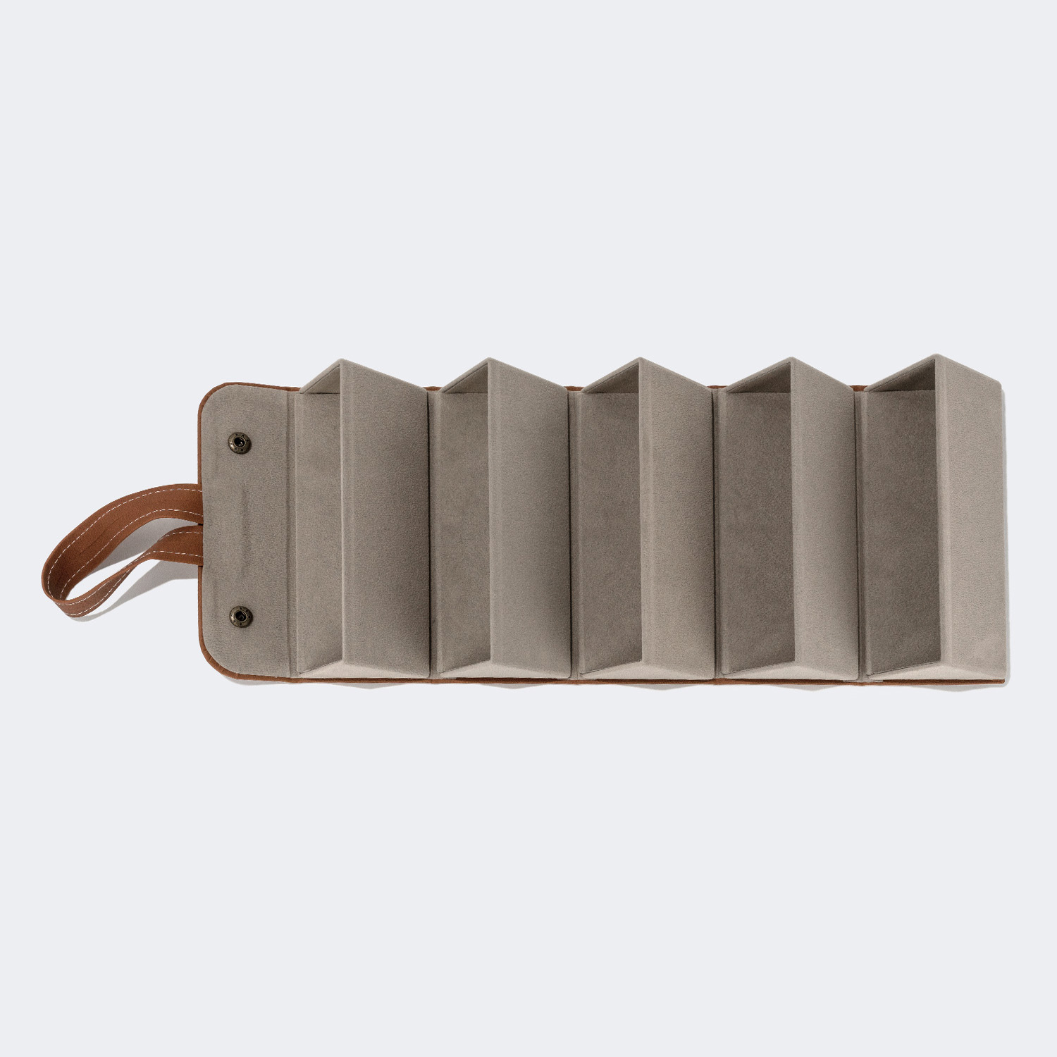 High-end Leather Hanging Brown Eyeglasses Storage Box | ZEELOOL UK1