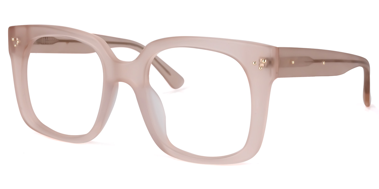 Paisley Square Pink Glasses | ZEELOOL UK1