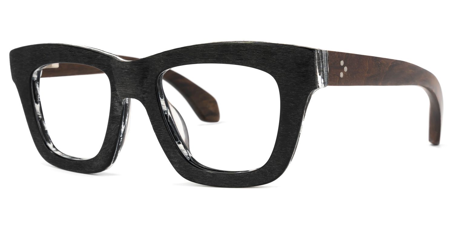 Sharnel Square Black Glasses | ZEELOOL UK