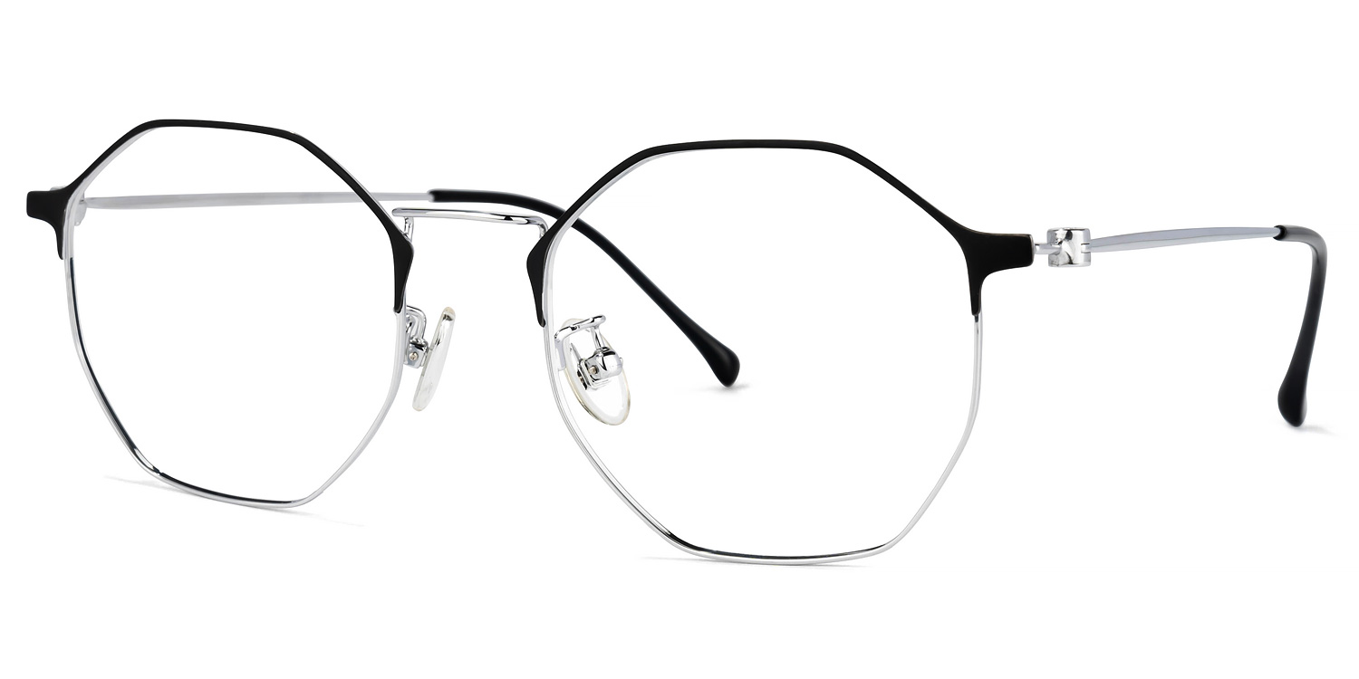 Chasisty Geometric Black Glasses | ZEELOOL UK1
