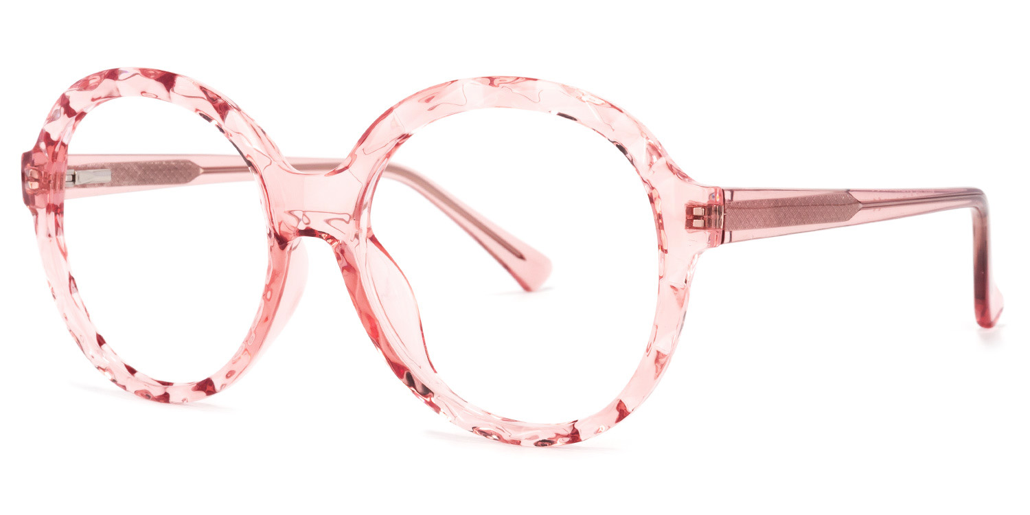 Lila Round Pink Glasses | ZEELOOL UK1