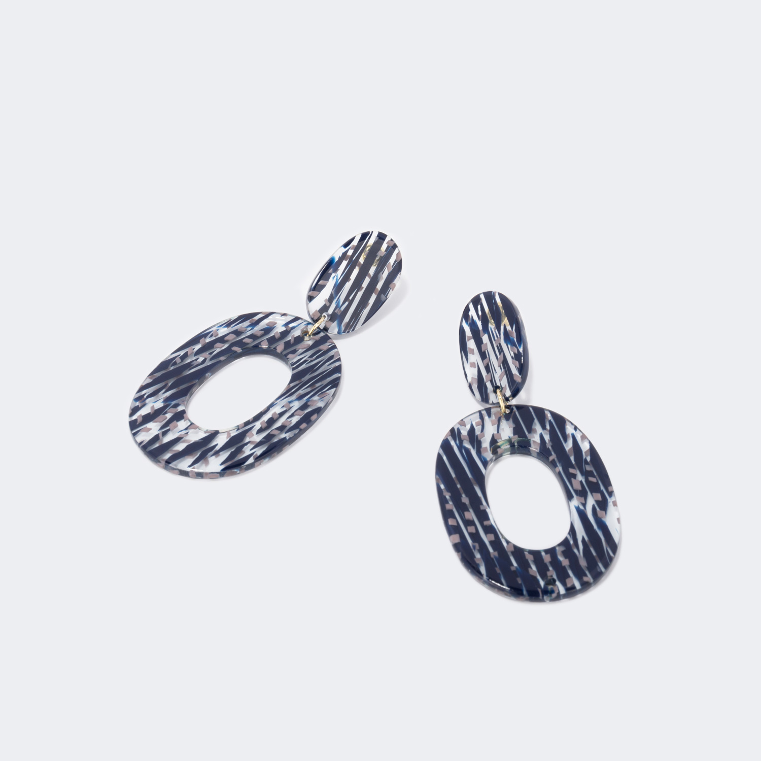 Stylish Chunky Acetate Earrings | ZEELOOL UK0