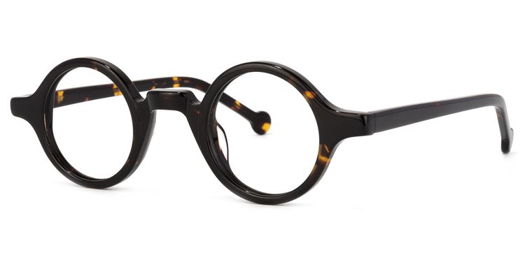 Arale Tortoise Round Glasses