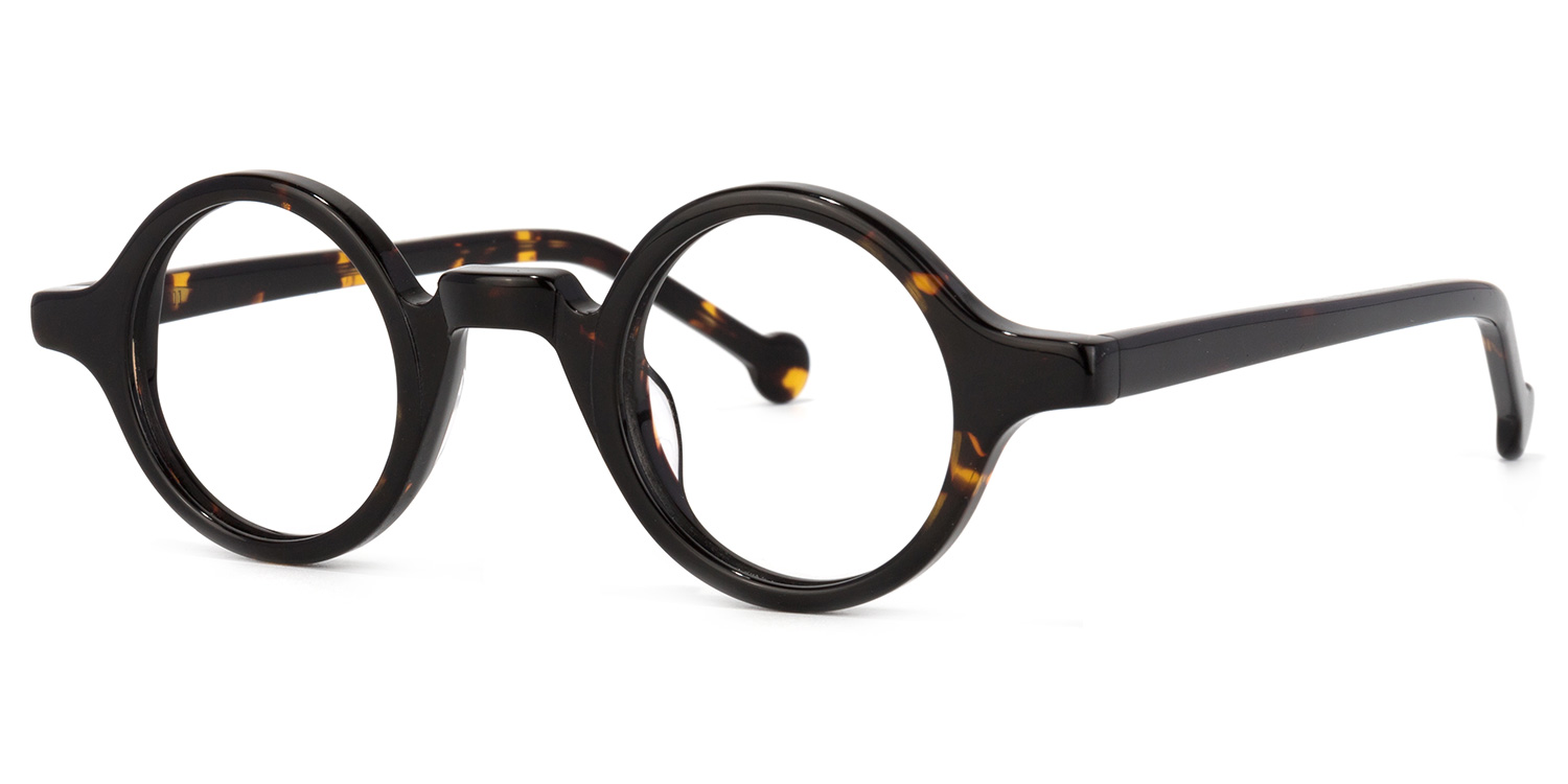 ZEELOOL Arale Round Tortoise Glasses
