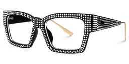 Drayton Square Black Glasses1