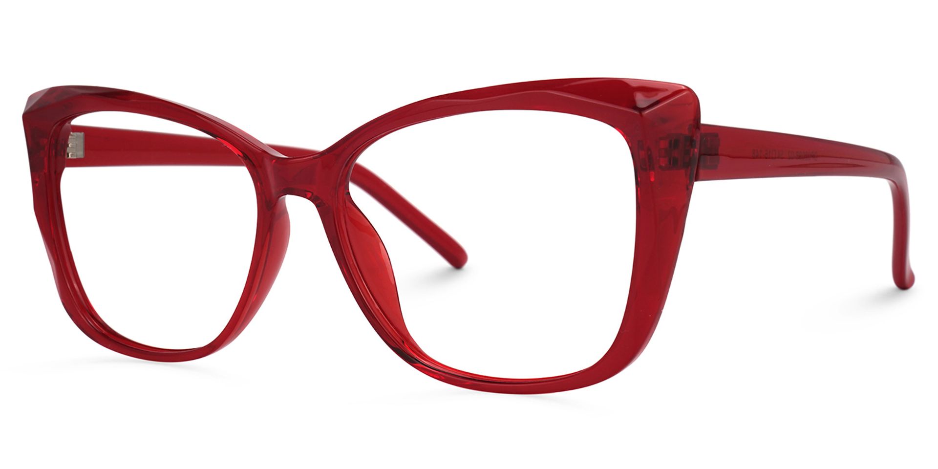 Farris Red Cat eye Frame Glasses for Women | ZEELOOL UK2