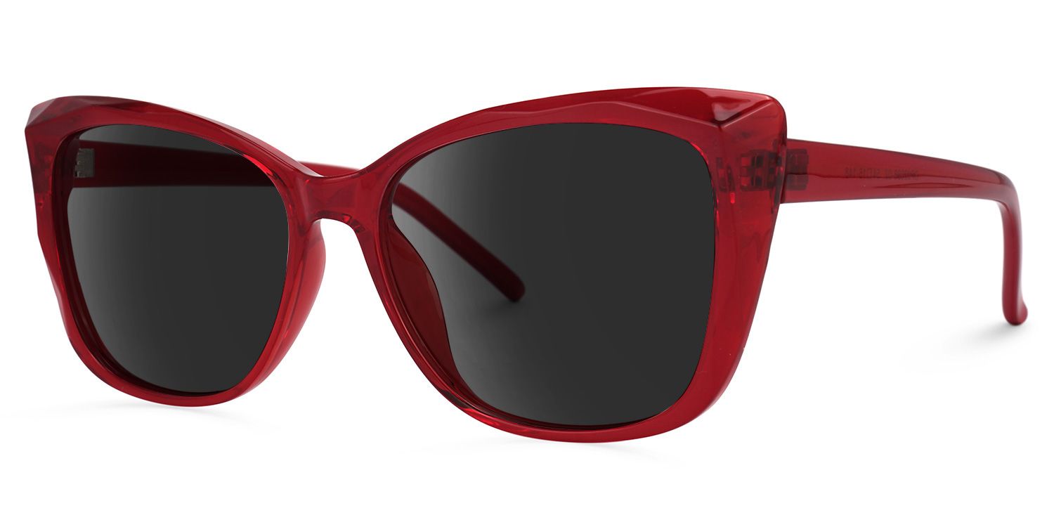 Farris Cat eye Red Sunglasses | ZEELOOL UK1
