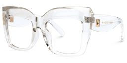 Alberta Clear Square Glasses1
