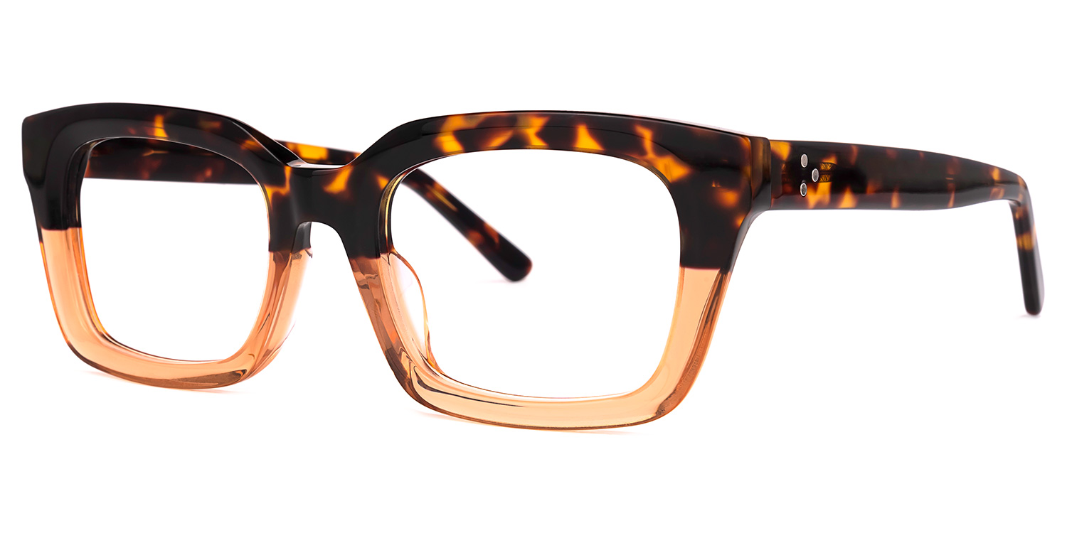 Cloris Rectangle Tortoise Glasses | ZEELOOL UK1