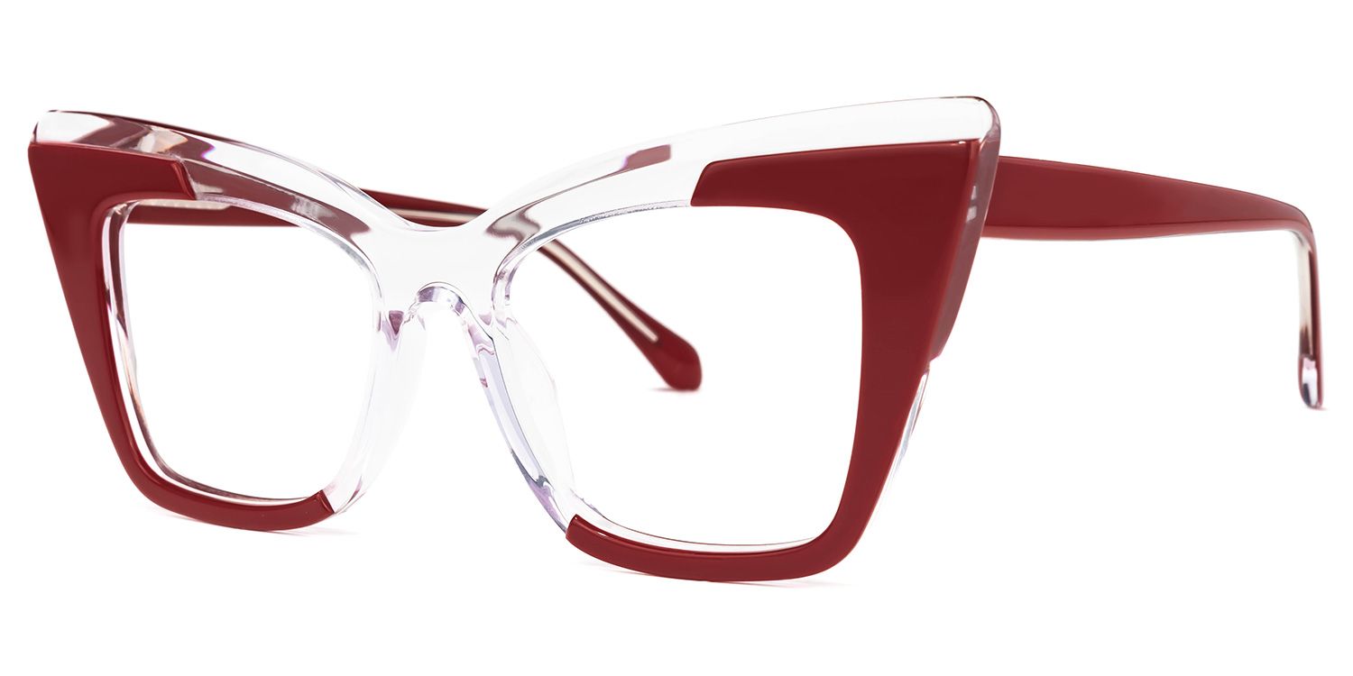 Mindya Cateye Red Glasses | ZEELOOL UK1