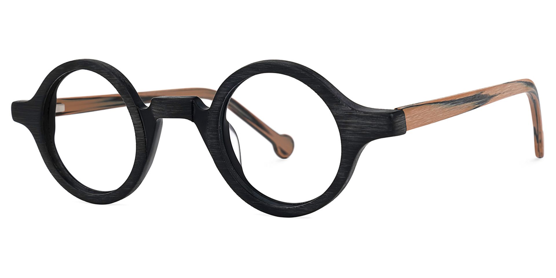 Arale Round Black Glasses and Unique Frame1