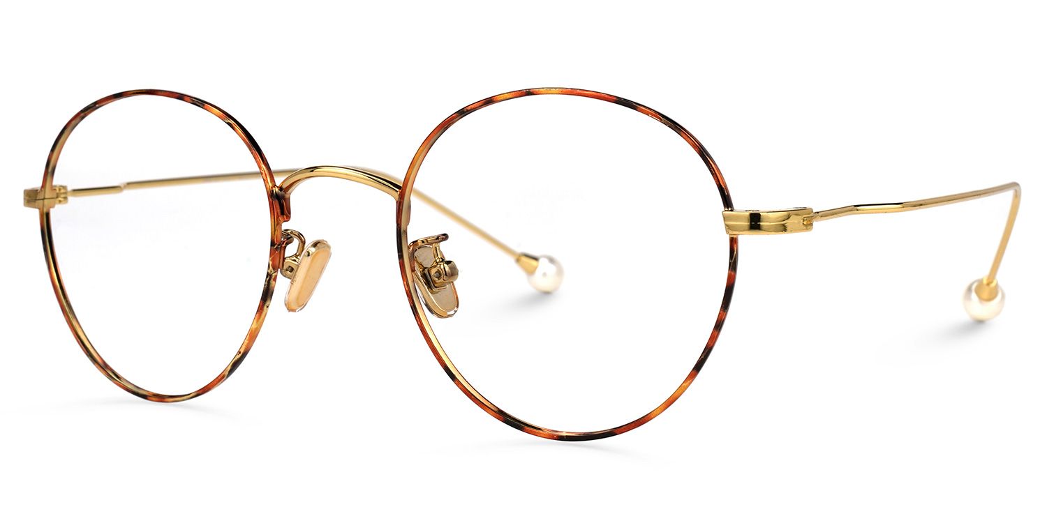 Kristina Round Tortoise Glasses | ZEELOOL UK1