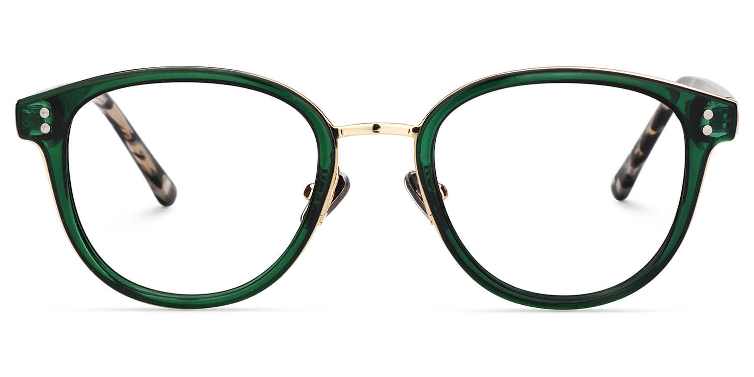 Matthew Round Green Glasses | ZEELOOL UK0