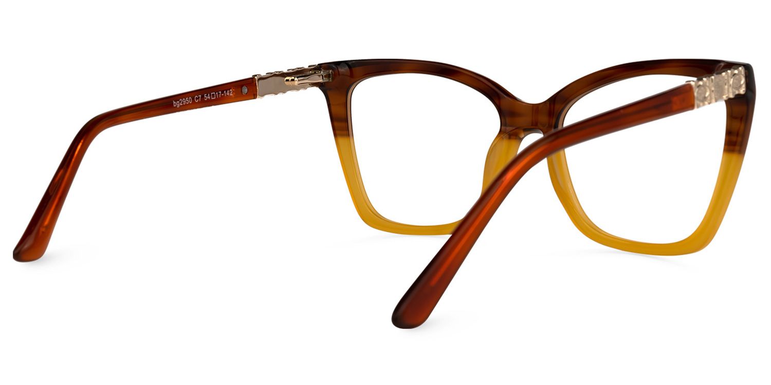 Latora Cateye Two-Tone Glasses | ZEELOOL UK3