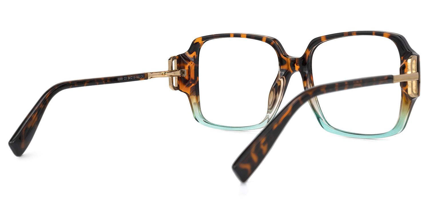 Colon Square Tortoise Glasses | ZEELOOL UK3
