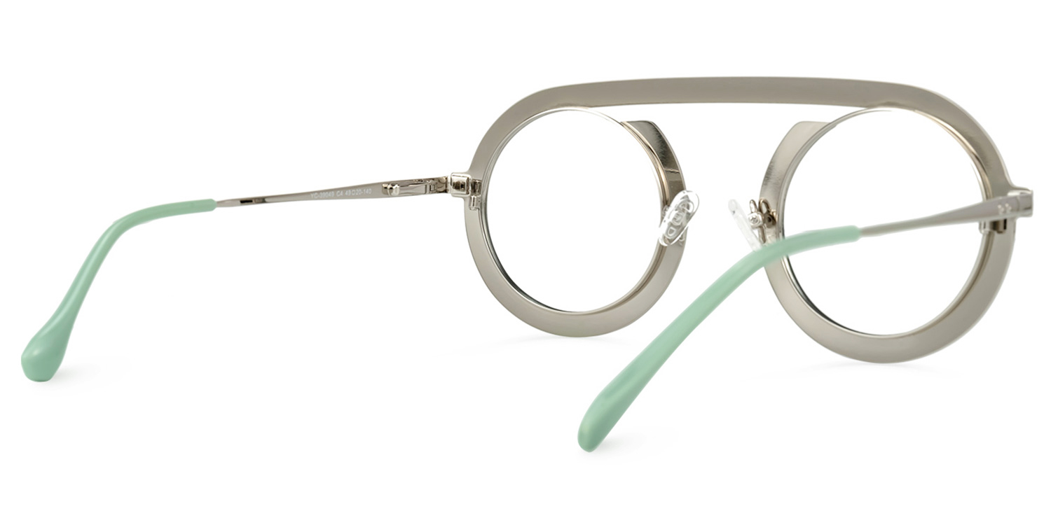 Florida Round Green Glasses | ZEELOOL UK3
