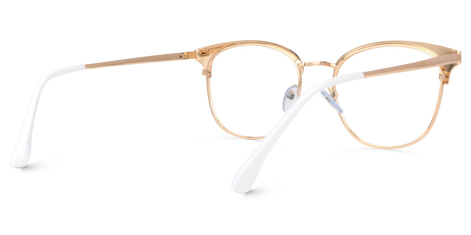 Larkins Round White Glasses | ZEELOOL UK3