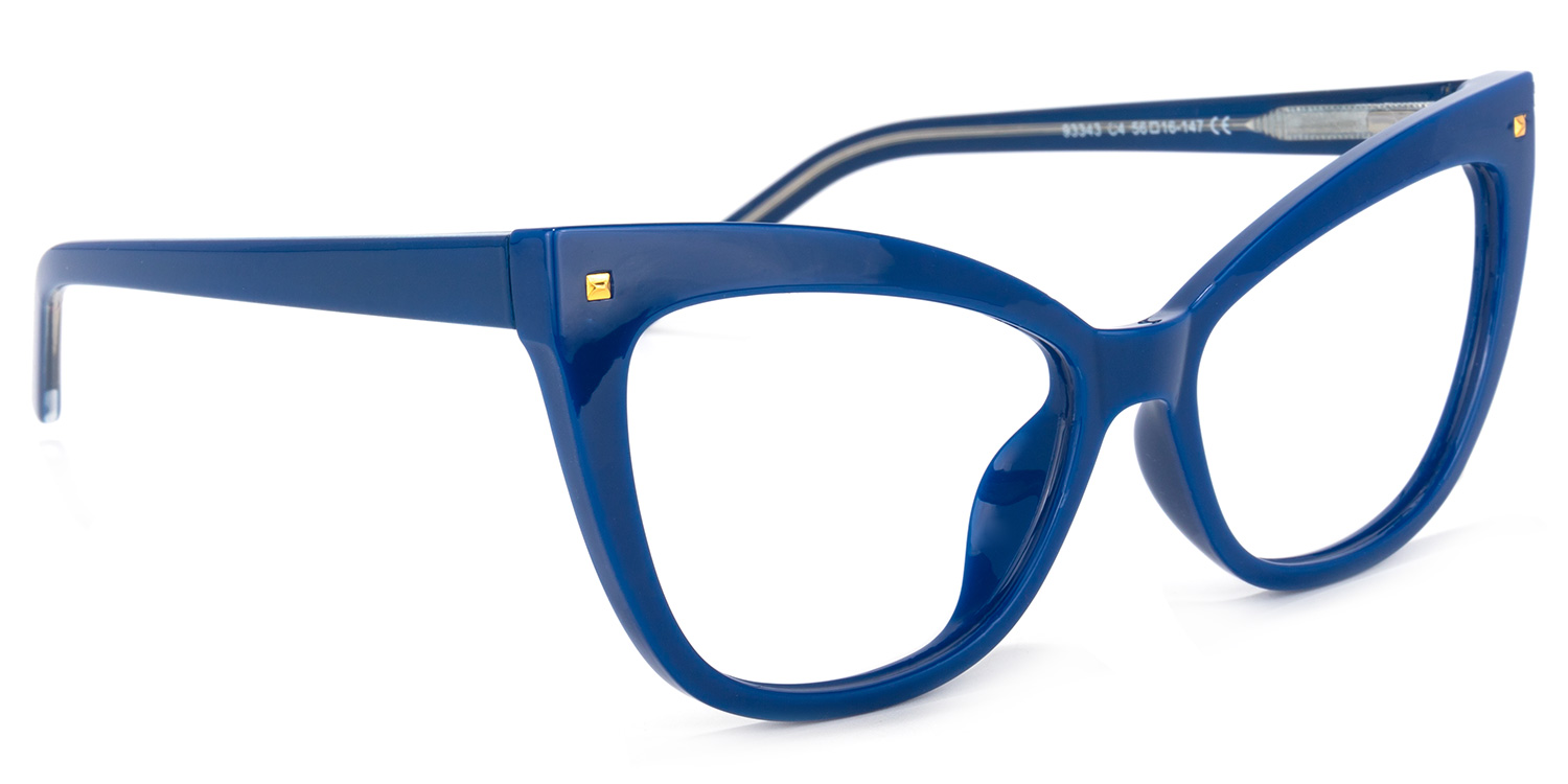 Niamh Cateye Blue Glasses | ZEELOOL UK2