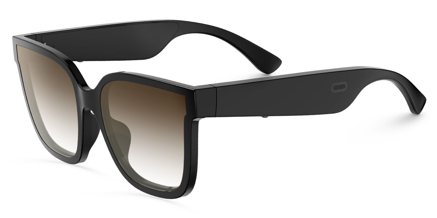 Boman Square Black Bluetooth Sunglasses | ZEELOOL UK1