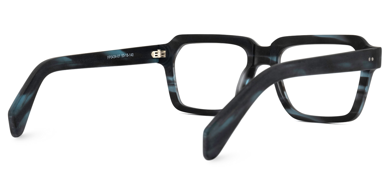 Richard Rectangle Green Glasses | ZEELOOL UK3