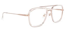 Nayeli Aviator Clear Glasses1
