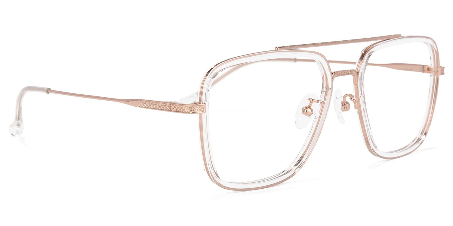 Nayeli Aviator Clear Glasses | ZEELOOL UK1