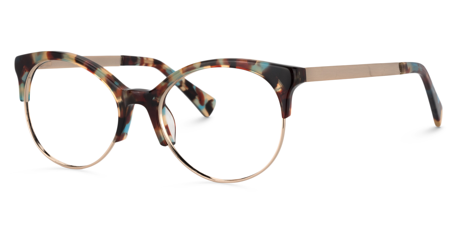 Cat Eye Blue Tortoise Glasses | ZEELOOL UK3
